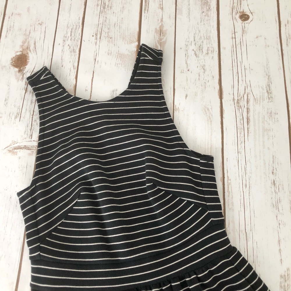 Madewell sleeveless striped pocket dress XS
